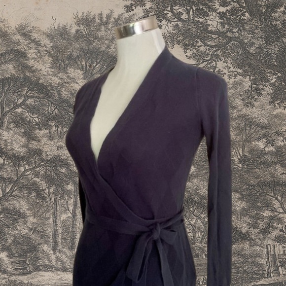 Old Navy argyle wrap sweater cardigan - Picture 2 of 7